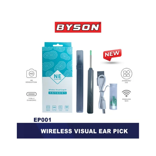Bson Wireless Visual Ear Pick – HD Camera Ear Cleaner with LED Light, Rechargeable, Easy & Safe Earwax Removal