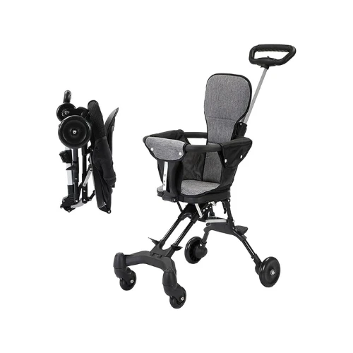 Beauenty Kids Stroller – Compact & Lightweight Baby Stroller with Adjustable Handles & Backrest, One-Hand Fold, Suitable for Airplane Overhead Storage, Shopping, Walking & Travel (Style 1)