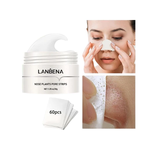 LANBENA Nose Plants Pore Strips – Deep Cleansing Blackhead Remover, 60pcs
