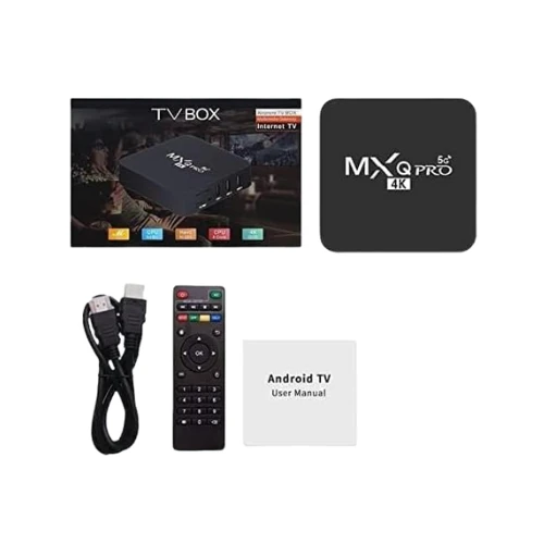Android 11.1 MXQ Pro 4K TV Box – 5G WiFi, Quad-Core 64-Bit CPU, H.265 Decoding, Netflix Support, Multimedia Internet TV Box with HDMI Output