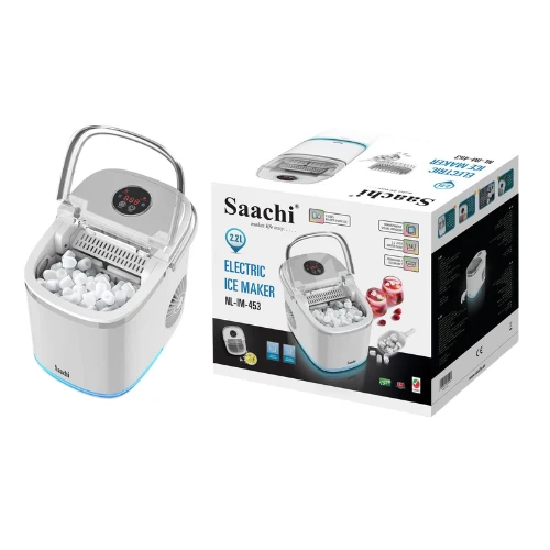 Saachi NL-IM-453 Electric Ice Maker – Automatic Countertop Ice Machine, Fast & Efficient Ice Making