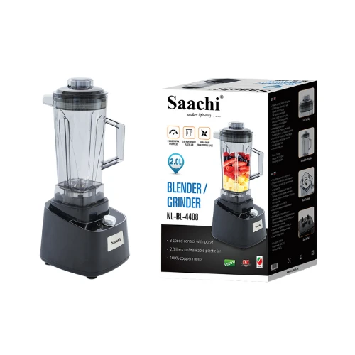 Saachi Blender/Grinder NL-BL-4408 – 2.0L, 3-Speed with Pulse