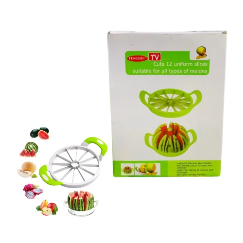 Penghul Melon Slicer – 12 Uniform Cuts with Stainless Steel Blades