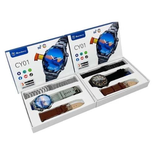 2024 CY01 5G Smartwatch with AMOLED Display: Heart Rate, GPS, NFC, SIM, WiFi, Video Calls, Fitness Tracking, Waterproof, Sleep Monitor, BT Calling – Android...