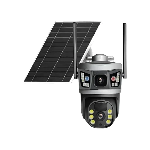 46 HD Solar Powered PTZ Security Camera – Intelligent Wireless Outdoor Camera with Motion Alert, Night Vision, 365 Days Monitoring, Easy Installation