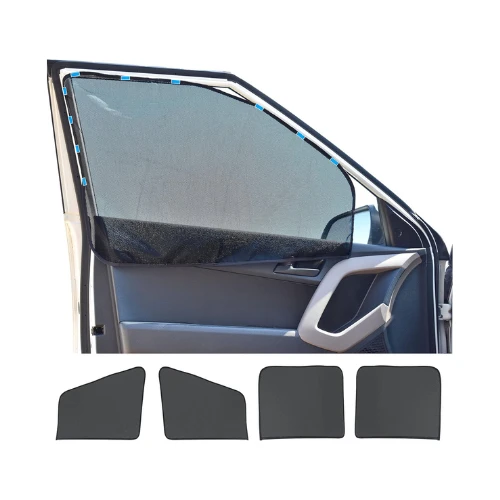 Magnetic Side Window Sunshade (4 Pack) – Universal Car Window Shades for Baby, Blocks Direct Sunlight, Keeps Car Interior Cooler