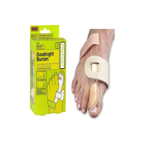 PROFOOT Goodnight Bunion Corrector – Adjustable Night Splint, Podiatrist Recommended, One Pair Fits All Sizes