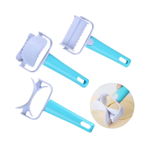 3-in-1 Biscuit Mold Maker & Cookie Stamp Roller – Pastry, Dumpling, and Cake Embossing Baking Tools Set