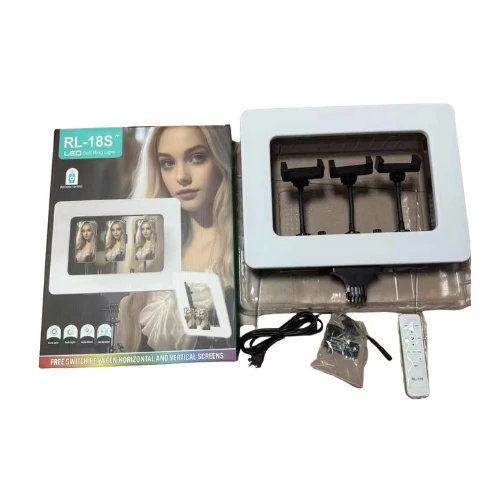 Custom RL-18S 19 Inch LED Ring Light Kit – Mobile Fill Light with Adjustable Tripod & Phone Holder for Photography & Video