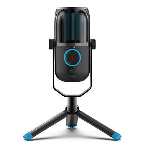 USB Condenser Microphone – Plug & Play Talk Mic for Podcasting, Streaming, Gaming, and Video Calls | 4 Pickup Patterns, Volume Control, USB-C, Mute Button