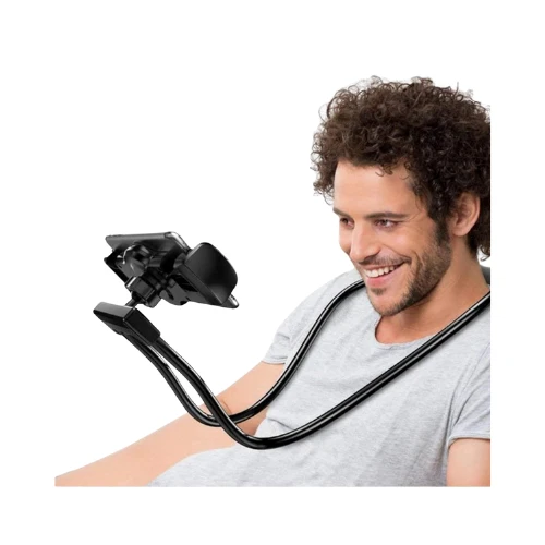 Lazy Neck Phone Holder – Flexible Neck Hanging Mobile Stand with 360° Rotating Mount, Universal Hands-Free Bracket for Smartphones & Tablets