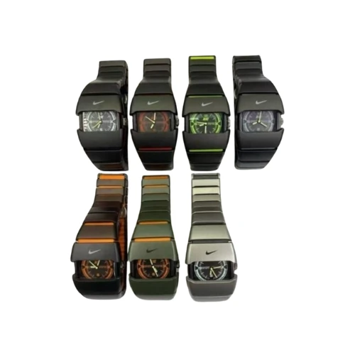 Nike Men’s Sport Watch – Stylish Black Dial with Black Strap, Durable Plastic & Steel Design, Casual & Sporty Timepiece