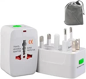 Universal Travel Power Socket Adapter – Worldwide All‑in‑One Plug Converter, 100