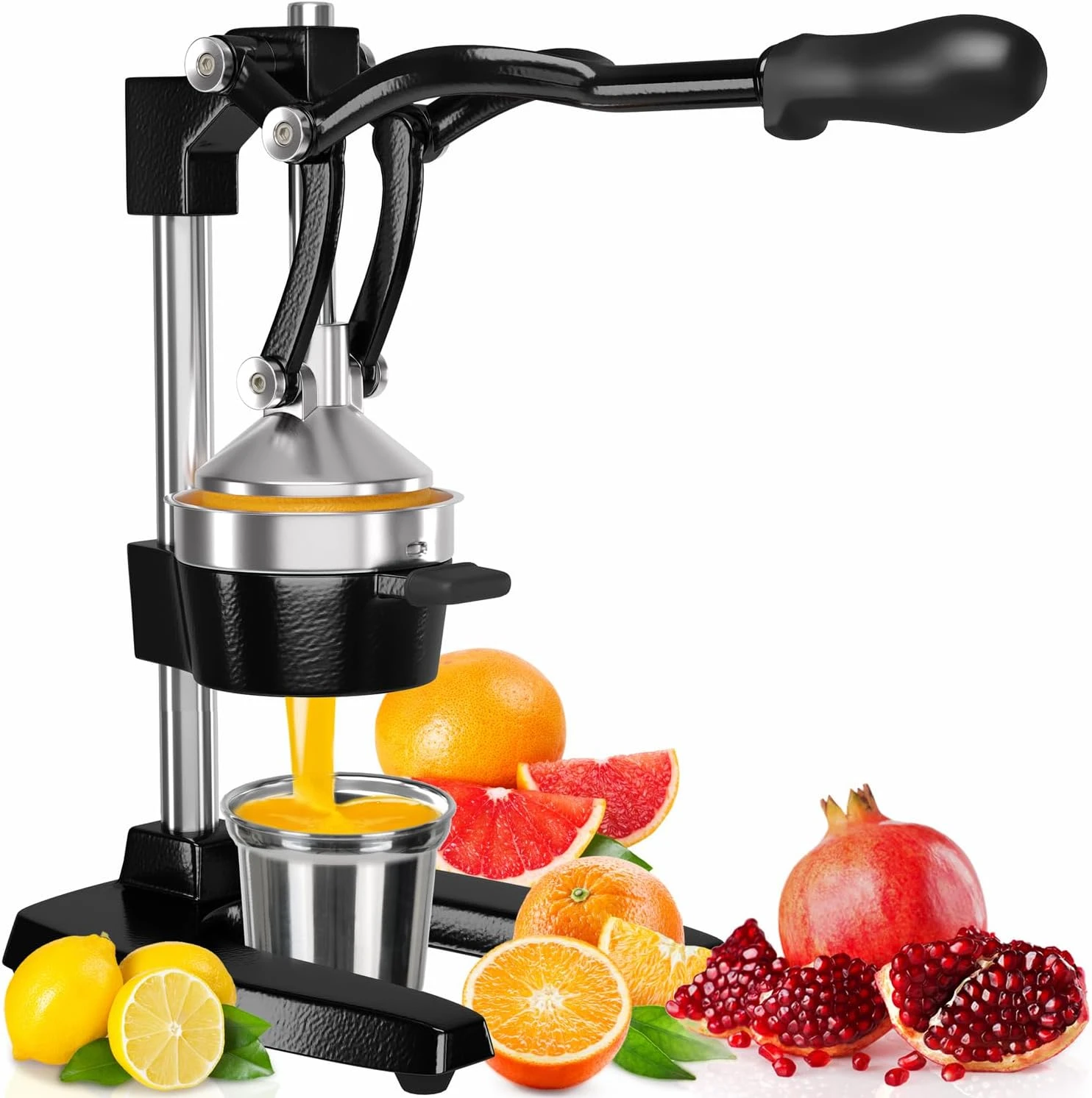 Orange Juicer Squeezer – Heavy Duty Cast Iron Lemon & Citrus Press, Manual Fruit Juicer for Kitchen Use