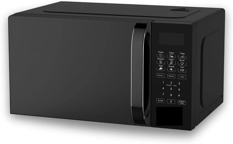 Digital Microwave Oven, 20L Capacity, 1100W, 5 Power Levels, LED Display, 99-Min Timer, Black