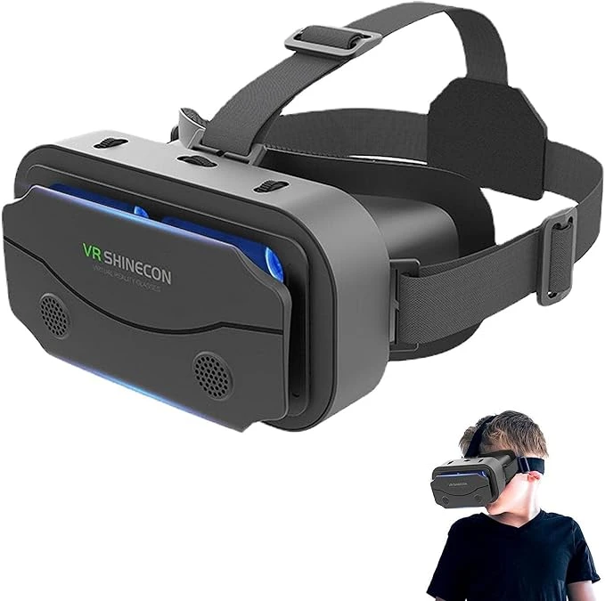 VR Shinecon - Virtual Reality Headset for Smartphones with Adjustable Lenses