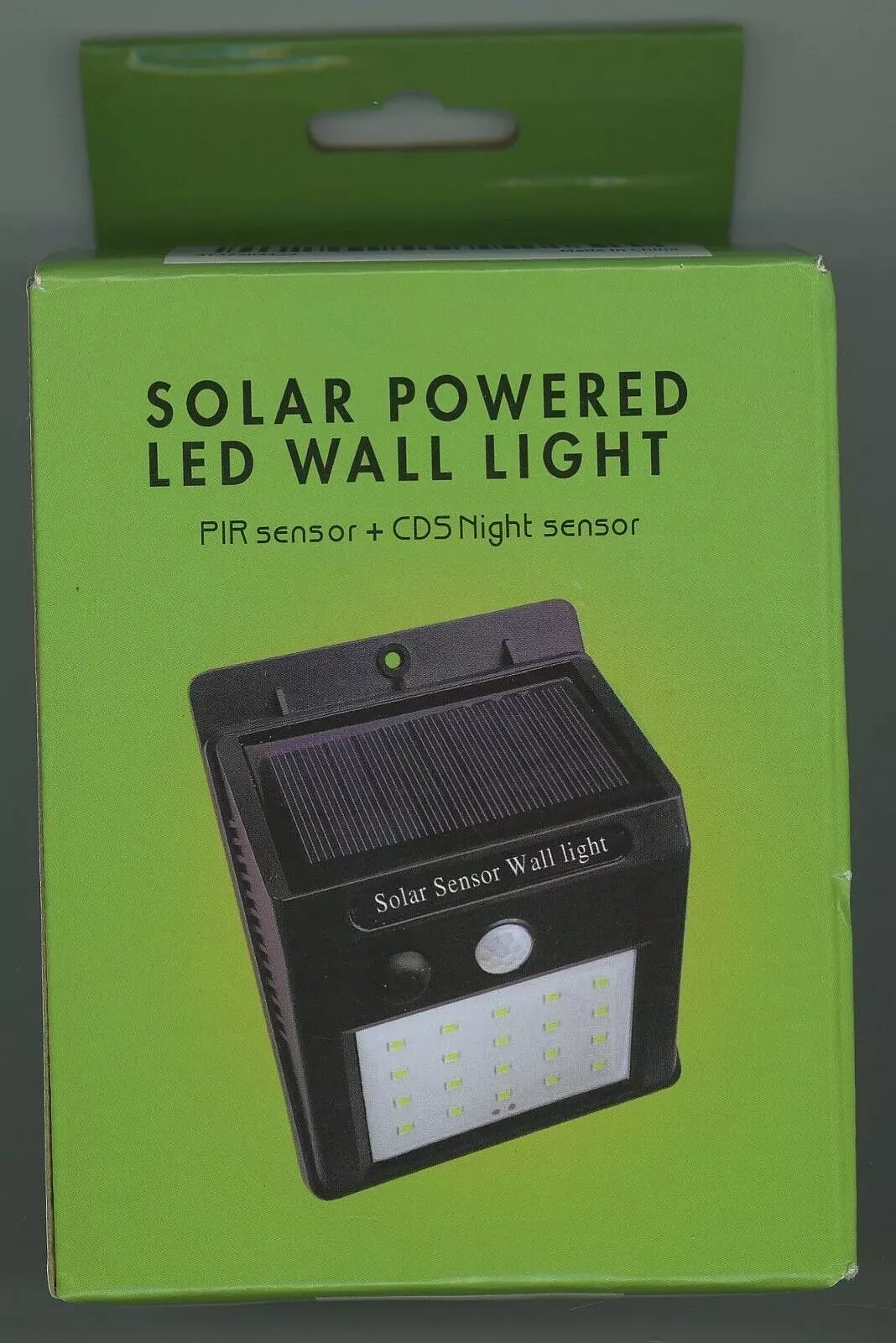 Solar Powered LED Wall Light - Outdoor Waterproof Motion Sensor Light