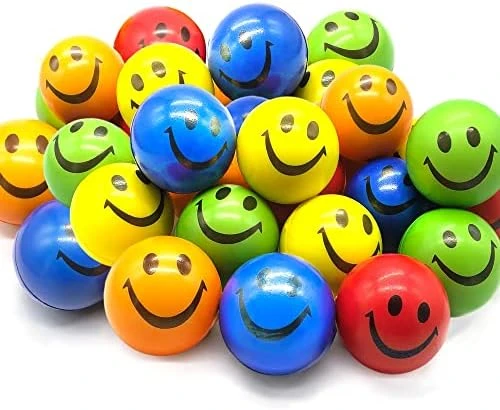 Smile Ball Sets - Fun and Colorful Stress Relief Balls for Kids and Adults