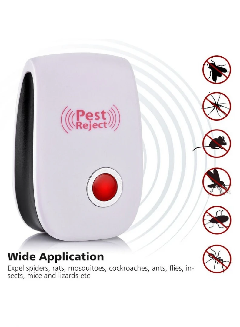Electronic Pest Reject Ultrasonic Repeller - Effective Insect and Rodent Control